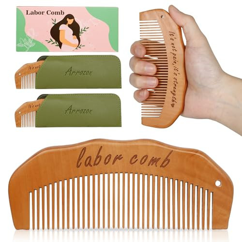 Arrozon 2 Pack Labor Comb Pregnancy Must Haves Labor and Delivery Essentials Birthing Comb Hospital Bag Essentials Pregnant Gifts | Amazon (US)
