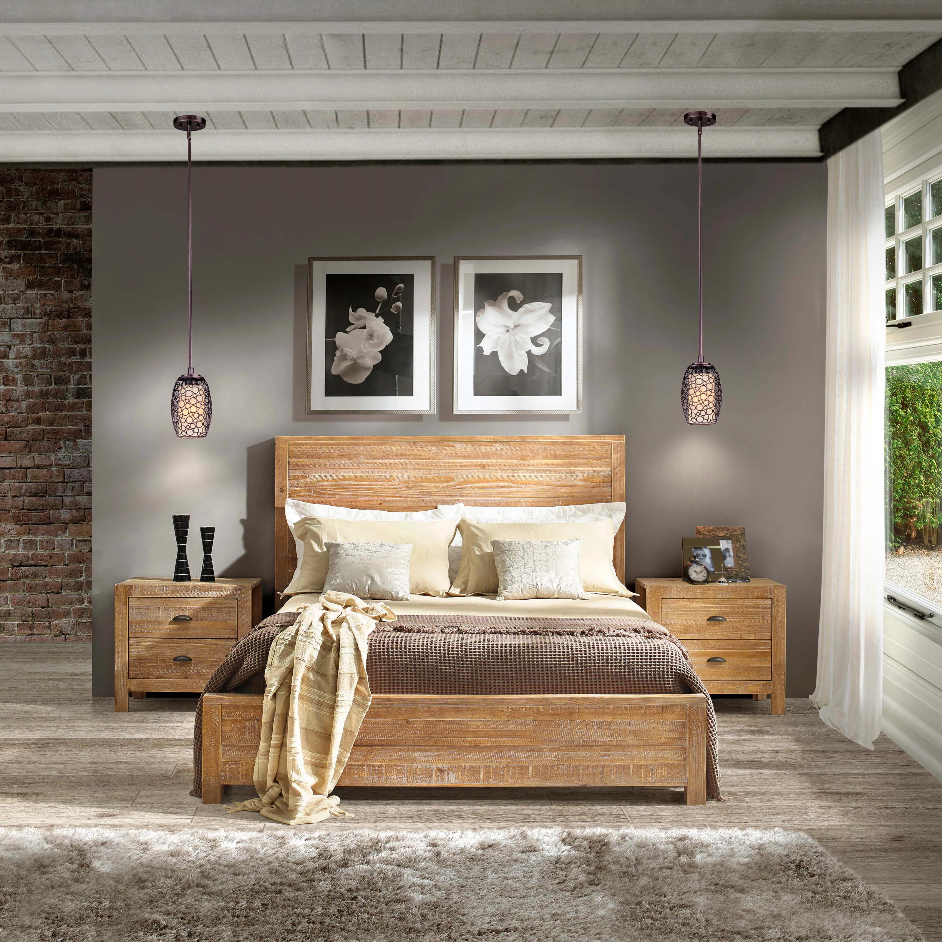 Montauk Solid Wood 4-Piece Bedroom Set | Wayfair North America