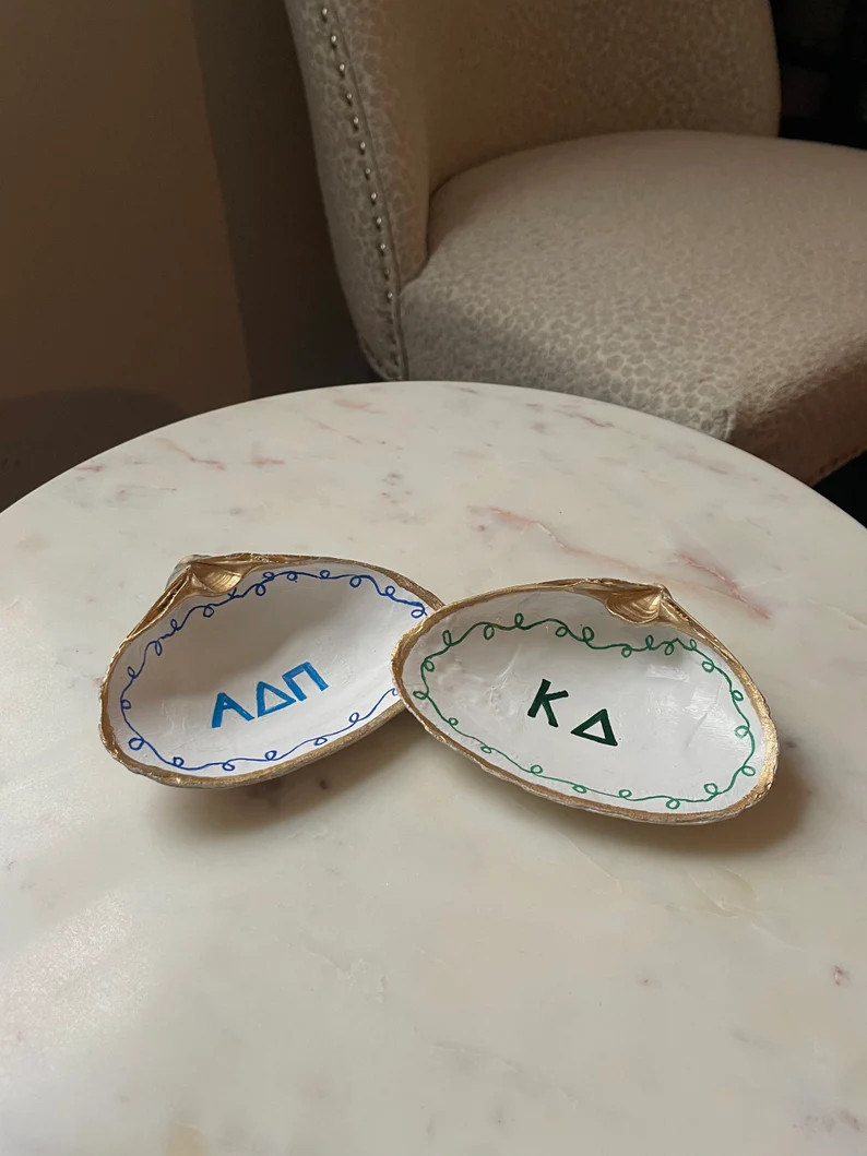 Sorority Letters Trinket Dish - Etsy | Etsy (US)