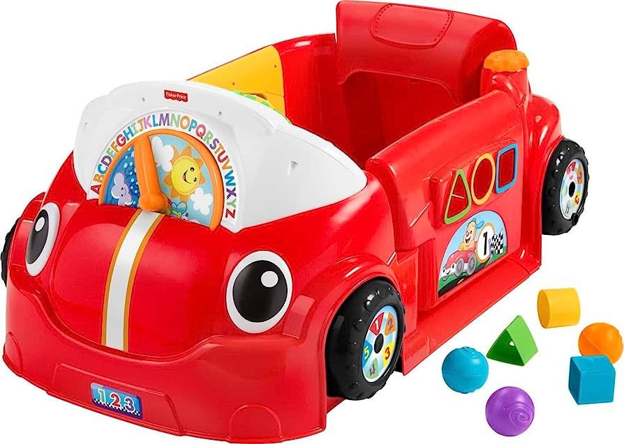 Fisher-Price Laugh & Learn Baby Activity Center Crawl Around Car with Music Lights and Smart Stag... | Amazon (US)