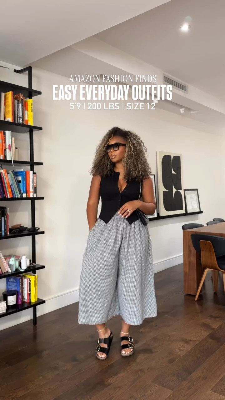 5'9 200 lbs wearing : B&W outfit - large top _ XL bottoms | denim dress XL | Cream outfit - XL top + large bottoms (tighter waist band | Black two piece Large

#LTKstyletip #LTKfindsunder100