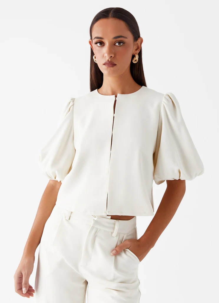 Leila Top - Ivory | Peppermayo (Global)