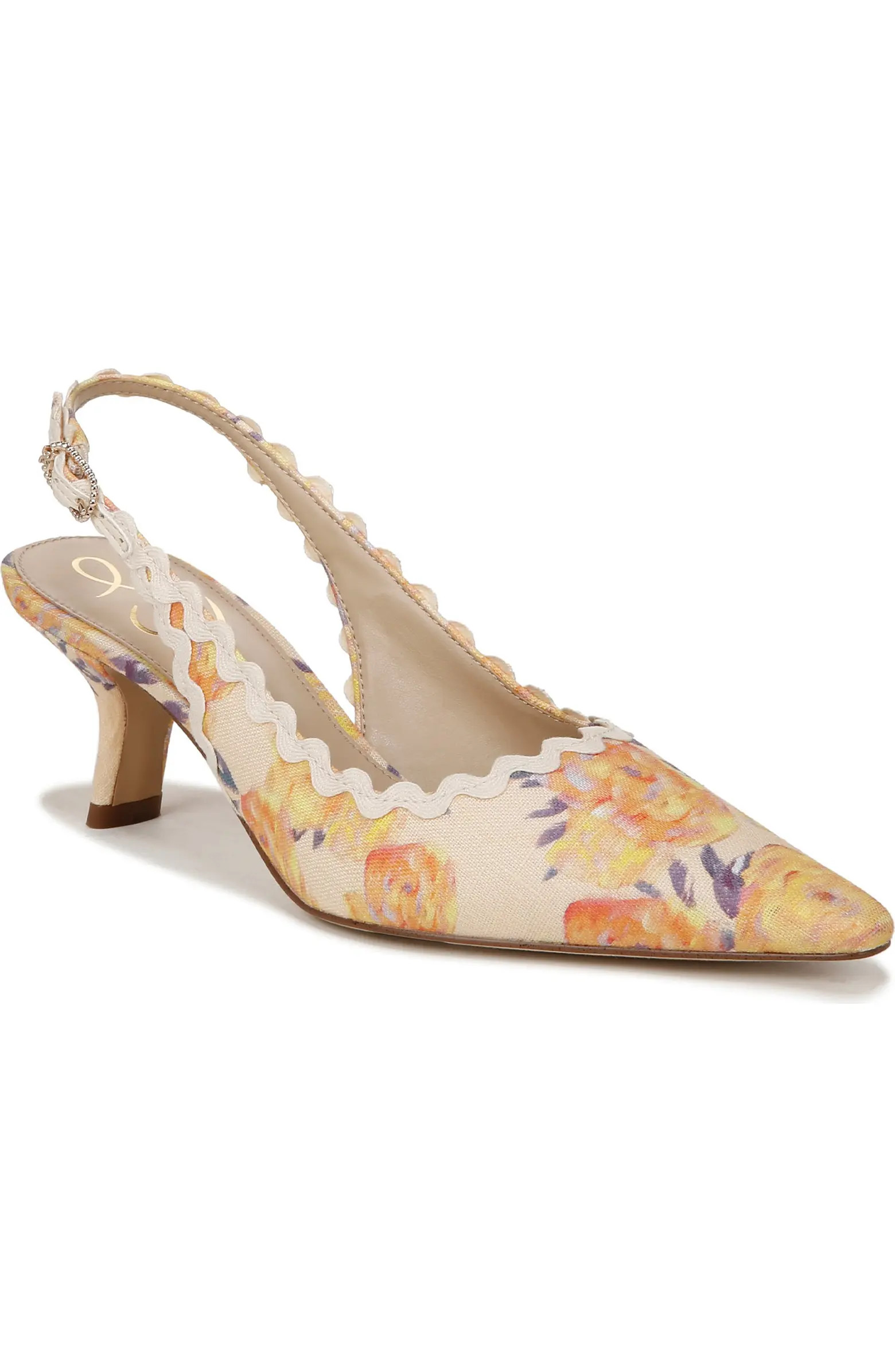 Bianka Floral Slingback Pump (Women) | Nordstrom
