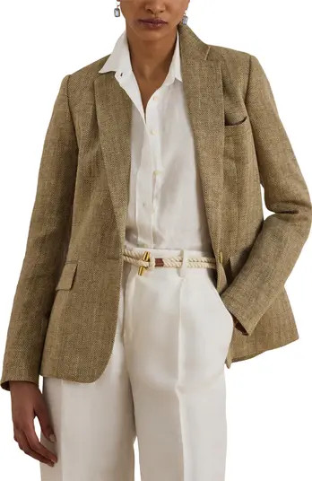 Linen Herringbone Jacket | Nordstrom