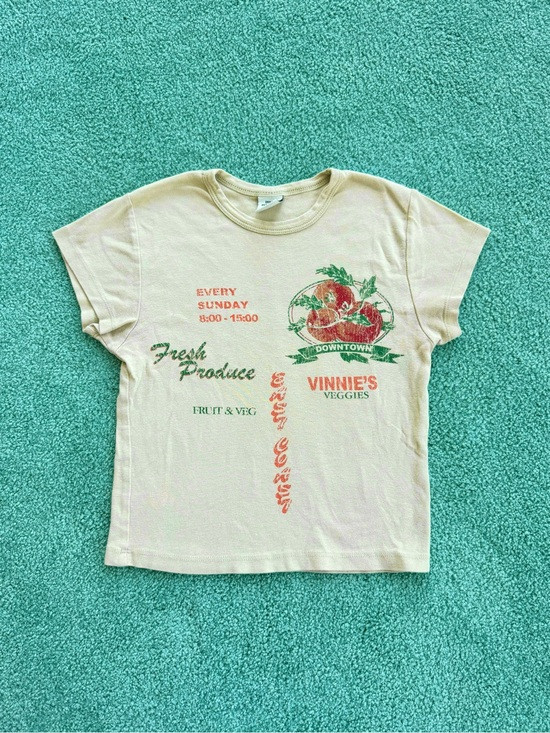 Urban Outfitters Graphic 'Vinnie's Veggies' Baby Tee | Poshmark