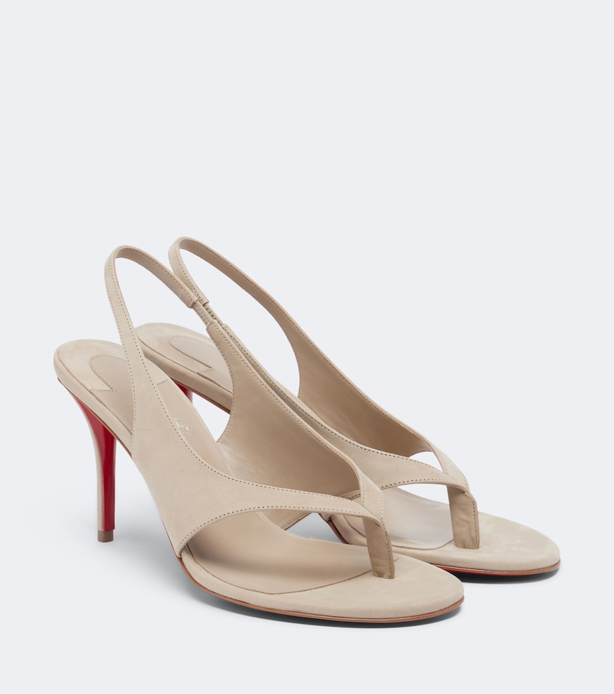 Christian Louboutin Miss Z suede thong sandals | Mytheresa (US/CA)