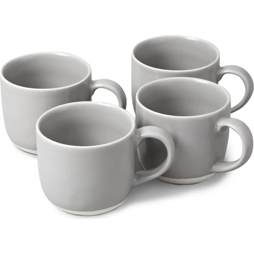 Fable The Mugs Set of 4 Mugs in Dove Grey at Nordstrom | Nordstrom