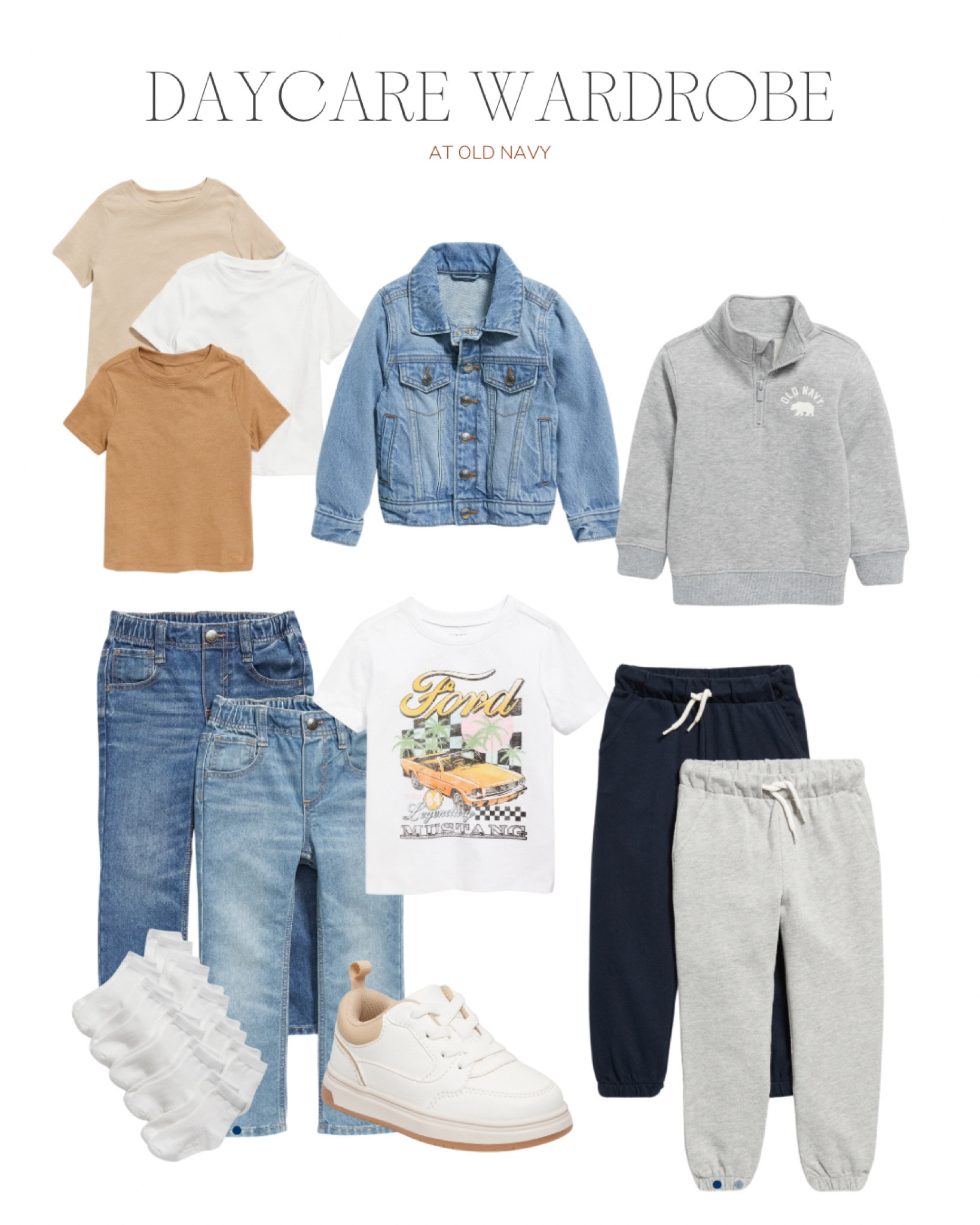 Old Navy daycare clothing must-haves for fall 
