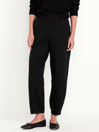 High-Waisted Dynamic Fleece Barrel-Leg Sweatpants | Old Navy | Old Navy (US)