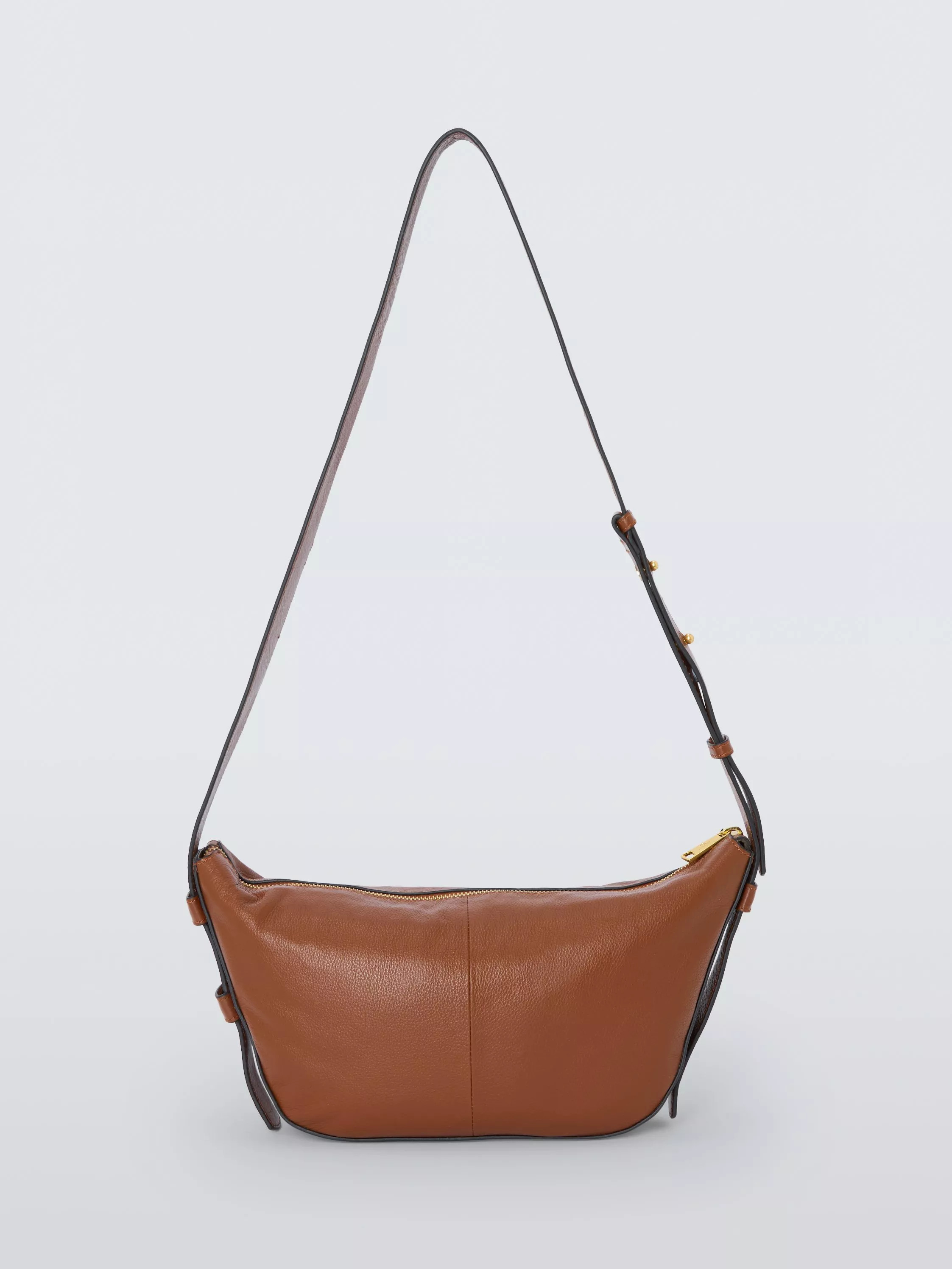 John Lewis Leather Crossbody Sling Bag, Tan | John Lewis (UK)