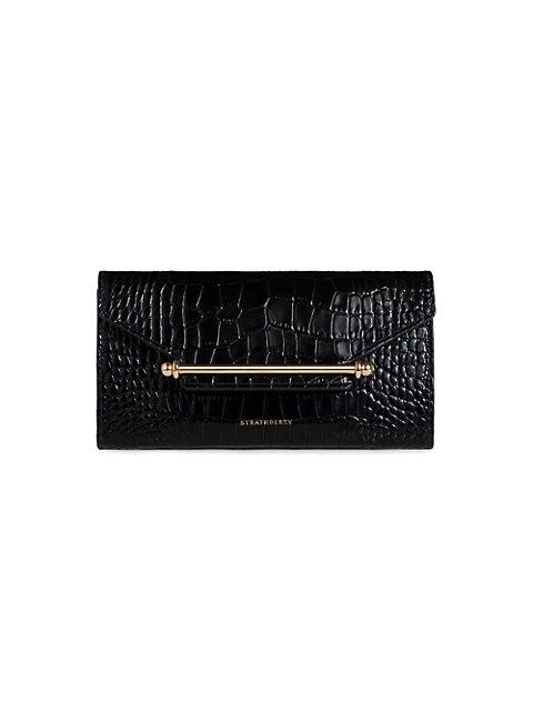 Multrees Embossed Croc Wallet-On-A-Chain | Saks Fifth Avenue