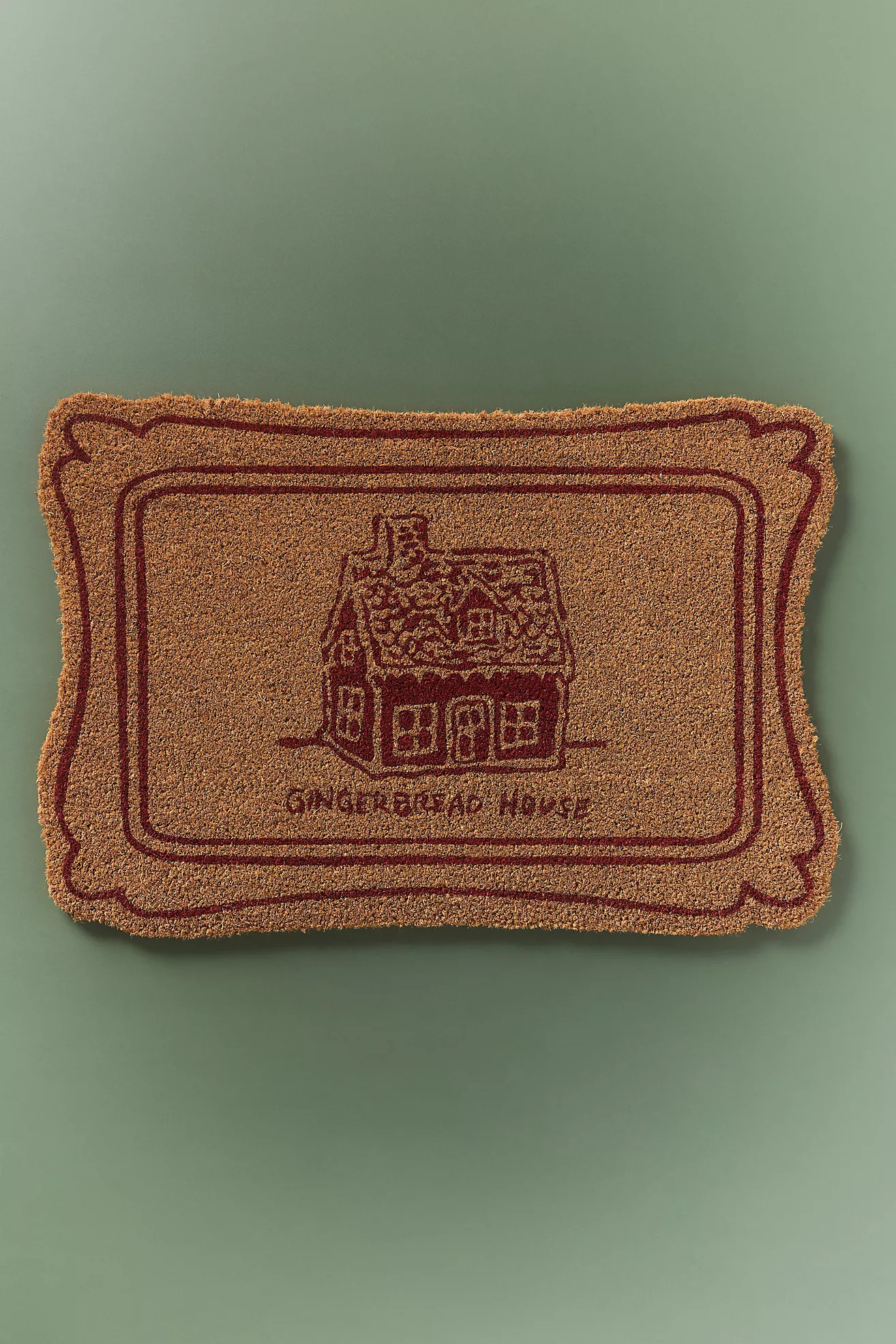 Molly Hatch Gingerbread House Coir Printed Doormat | Anthropologie (US)