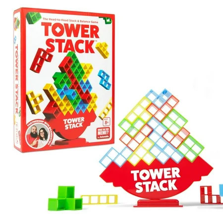 Tower Stack, The Balance Stacking Family Game for Ages 8+, by @Games4two & What Do You Meme? Family | Walmart (US)