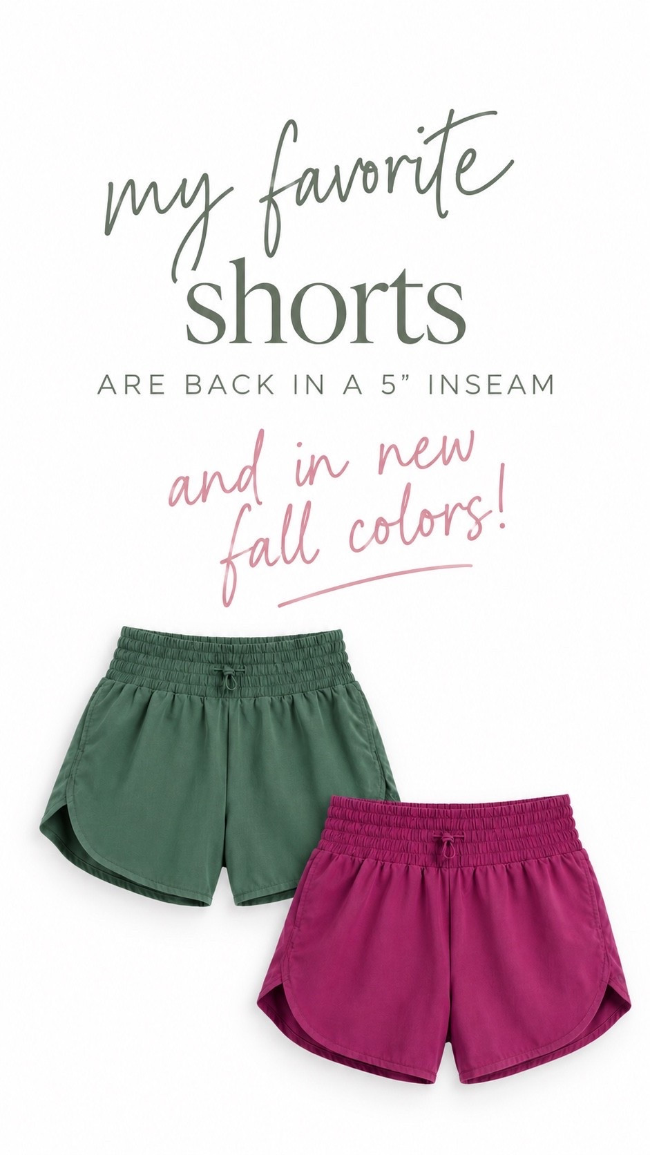 Under $20 viral target shorts that we all love! Now in both a 3 & 5 inch in seam & new fall colors!! They are quickly selling out fyi

#LTKSaleAlert #LTKSeasonal #LTKActive
