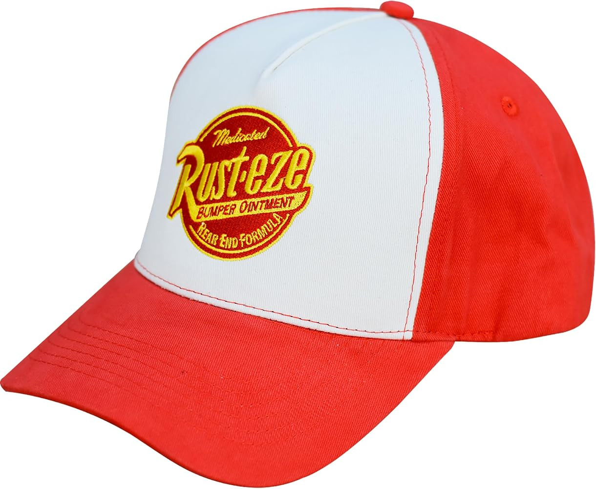 Disney Pixar Cars Baseball Cap, Cotton Adjustable Adult Hat, Red, One Size | Amazon (US)