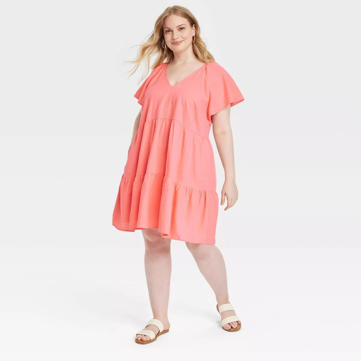 Women's Flutter Short Sleeve Mini Skater Dress - Universal Thread™ | Target