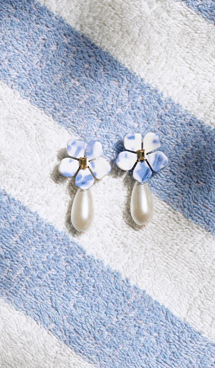 Bloom Pearl Drop Earrings | Draper James (US)