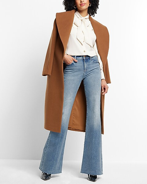 Shawl Lapel Wrap Coat | Express