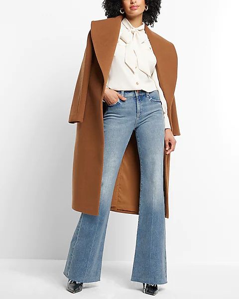 Shawl Lapel Wrap Coat | Express