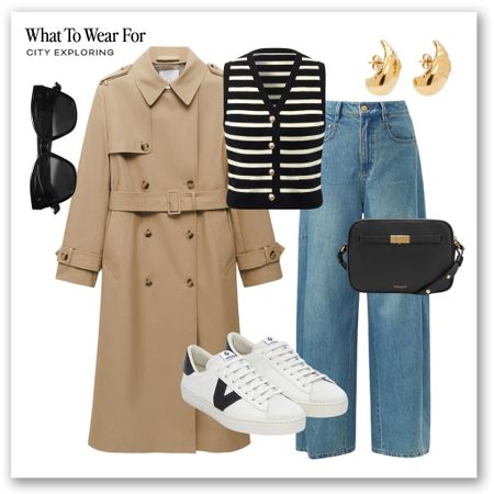 Overcast summer outfits ⛅️

Wide jeans, striped knit, trench coat, rainy weather outfit, Victoria trainers, easy outfits, rainy day looks, goella, mango 

#LTKsummer #LTKeurope #LTKstyletip