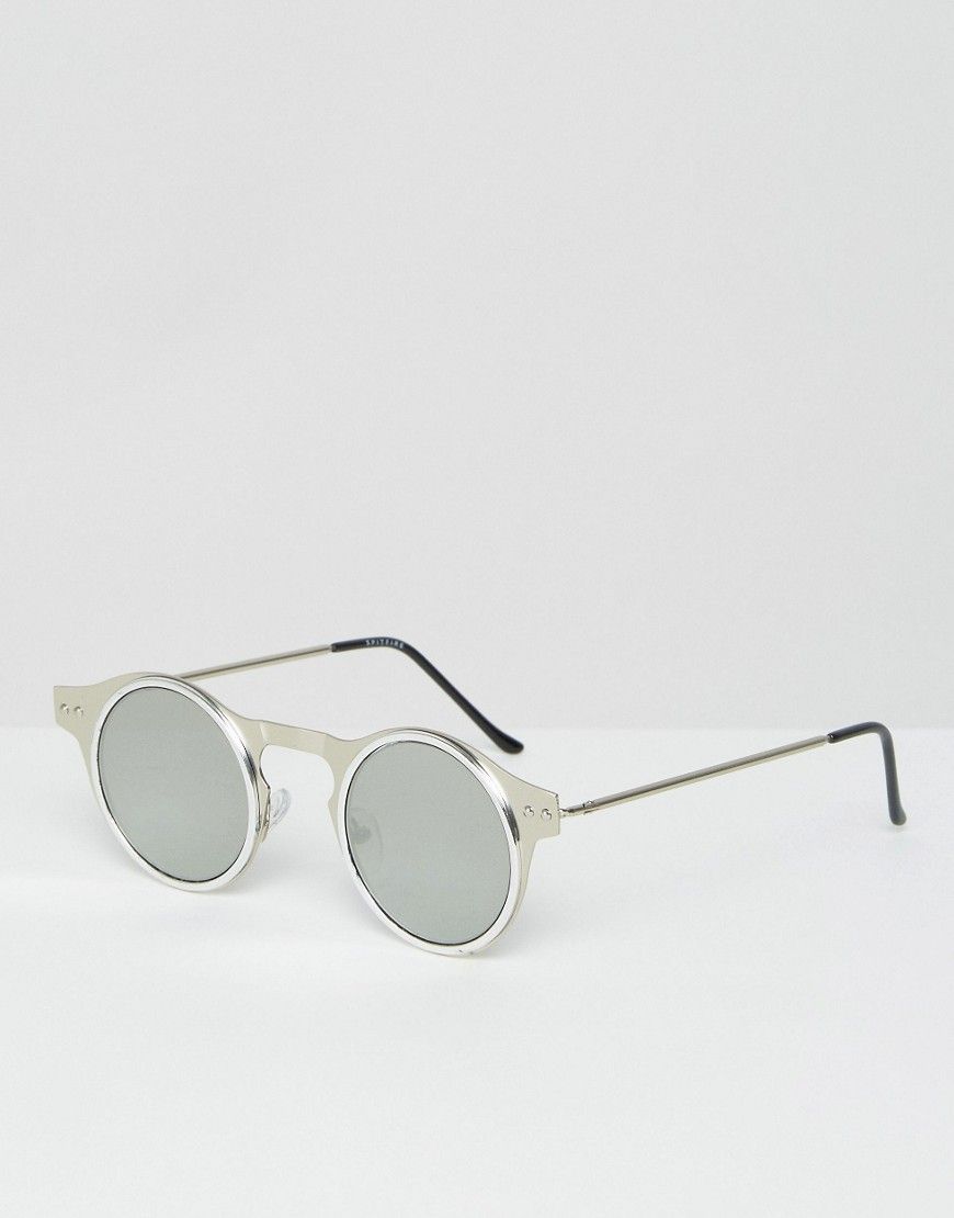 Spitfire Round Sunglasses - Silver | ASOS US
