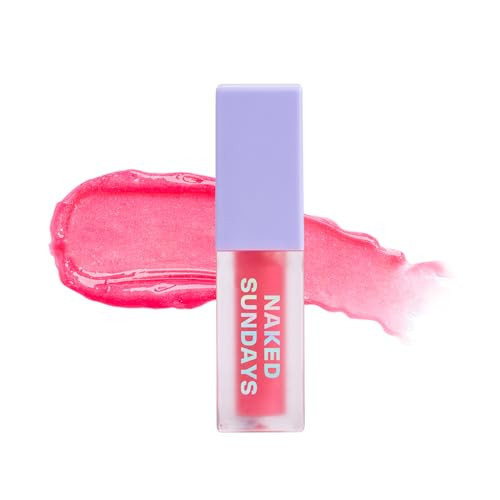 Naked Sundays SPF 50 Glow & Go Lip Oil - Hydrating & Nourishing, Broad Spectrum Lip Protection - Watermelon, 4.5ml | Amazon (US)