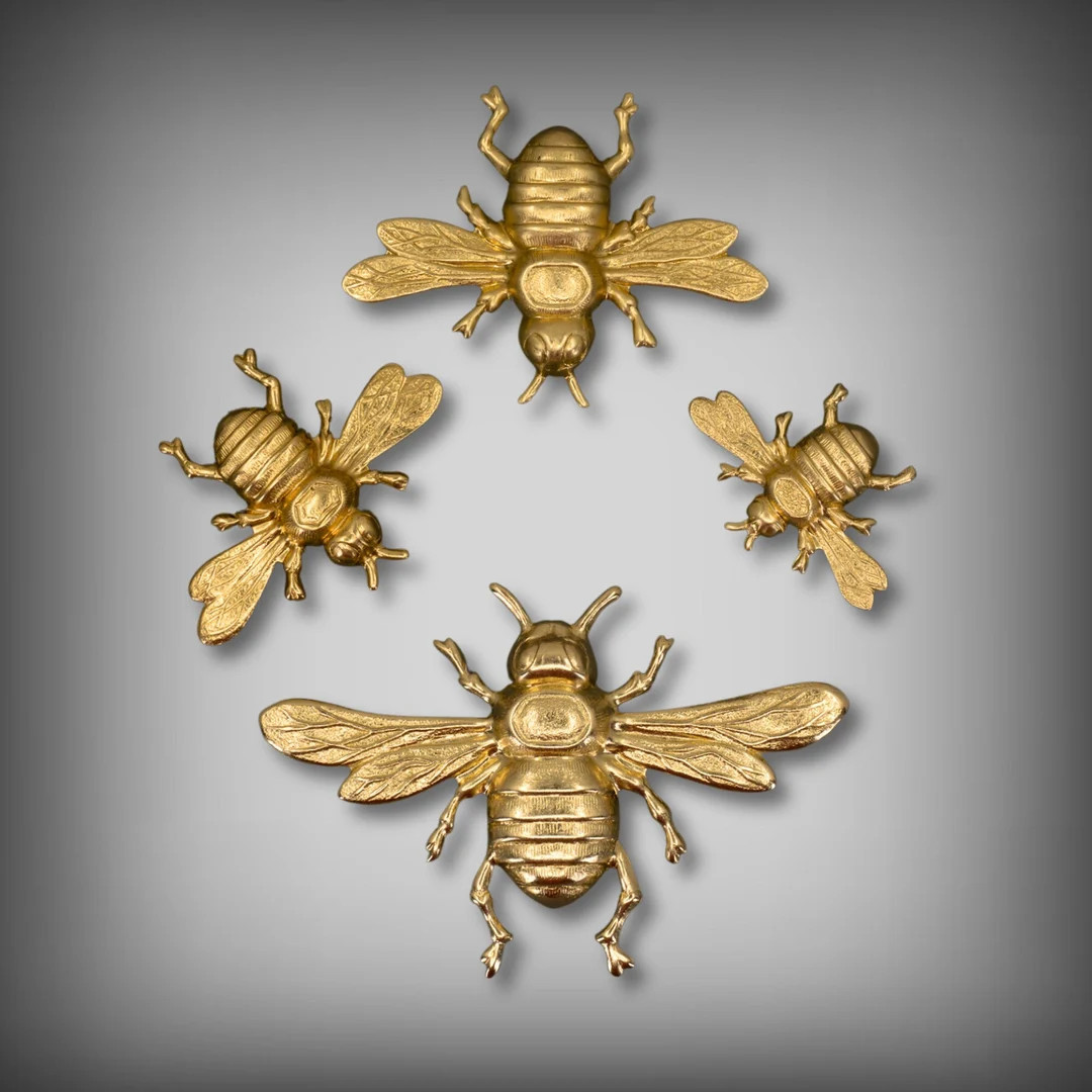 Brass HONEYBEE, Brass Bumblebee, Insect Stamping, Brass Findings, Raw Brass Jewelry Findings, Cho... | Etsy (US)