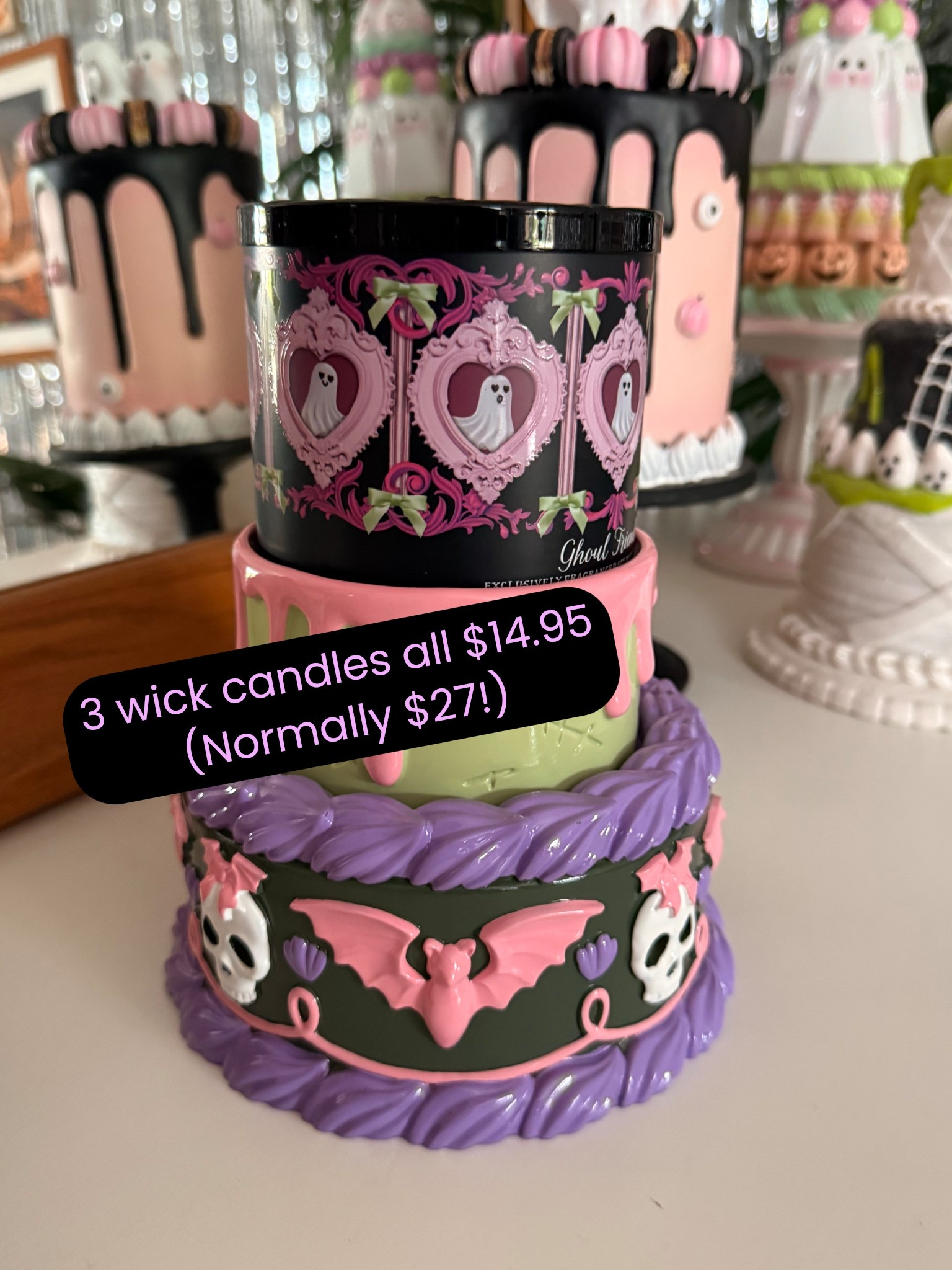 Sale alert!! 🚨 3-wick Halloween candles only $14.95! Normally $26.95 so a great time to get them! Spooky season is upon us! Bath and body works 

#LTKFindsUnder50 #LTKSaleAlert #LTKHome