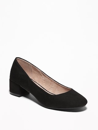 Faux-Suede Block Heels for Women | Old Navy US
