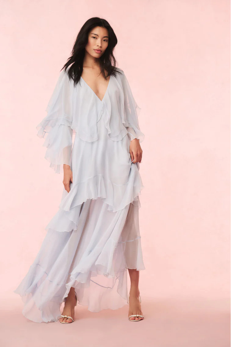 Collia Silk Chiffon Maxi Dress | LoveShackFancy