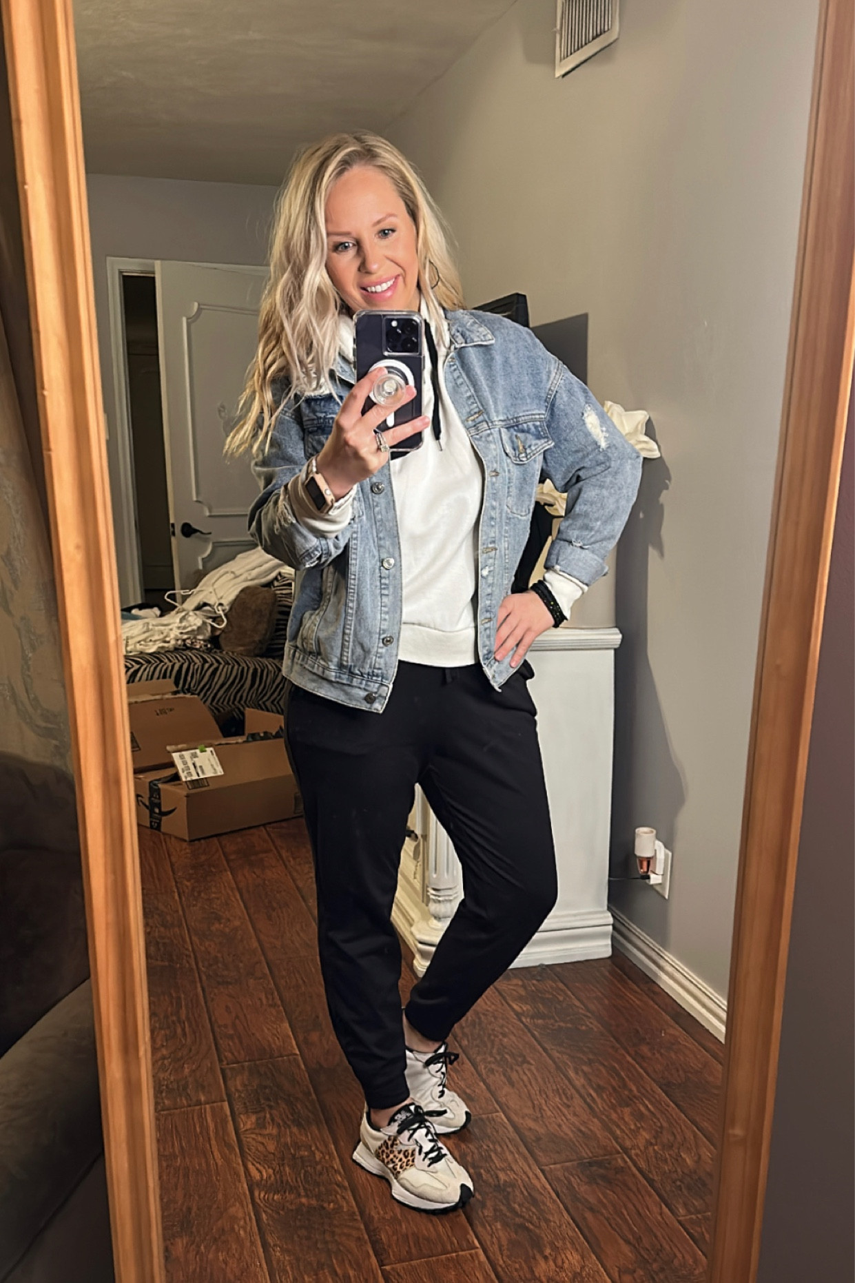 Weekend Casual//Denim Jacket//Joggers//Tweens

#LTKstyletip #LTKshoecrush #LTKtravel