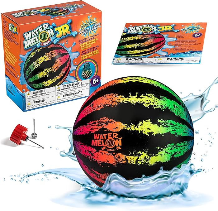 Watermelon Ball JR Durable Fillable Pool Toy for Underwater Games - Football, Basketball & Rugby ... | Amazon (US)