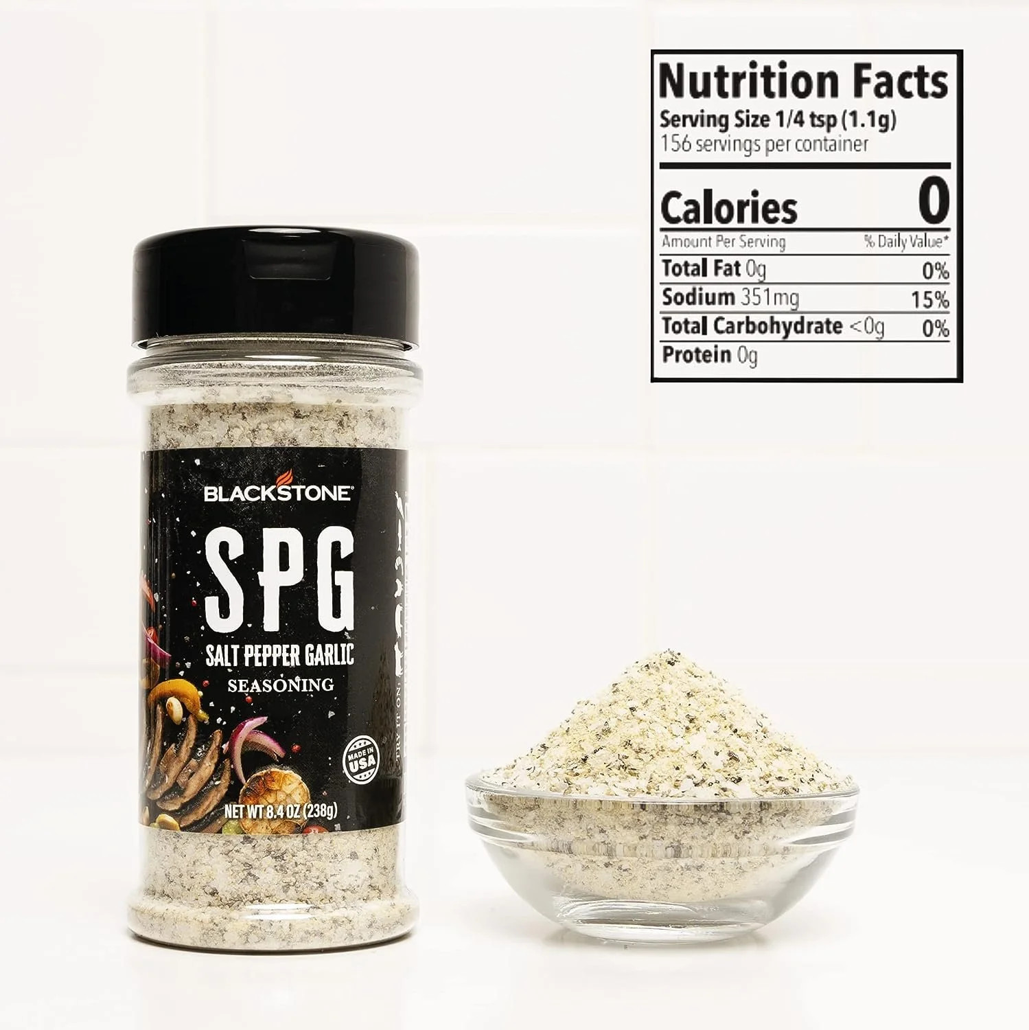 Blackstone 4229 Salt Pepper Garlic (SPG) Seasoning Cooking Chicken, Beef, Fries, Steak, Poultry, ... | Walmart (US)