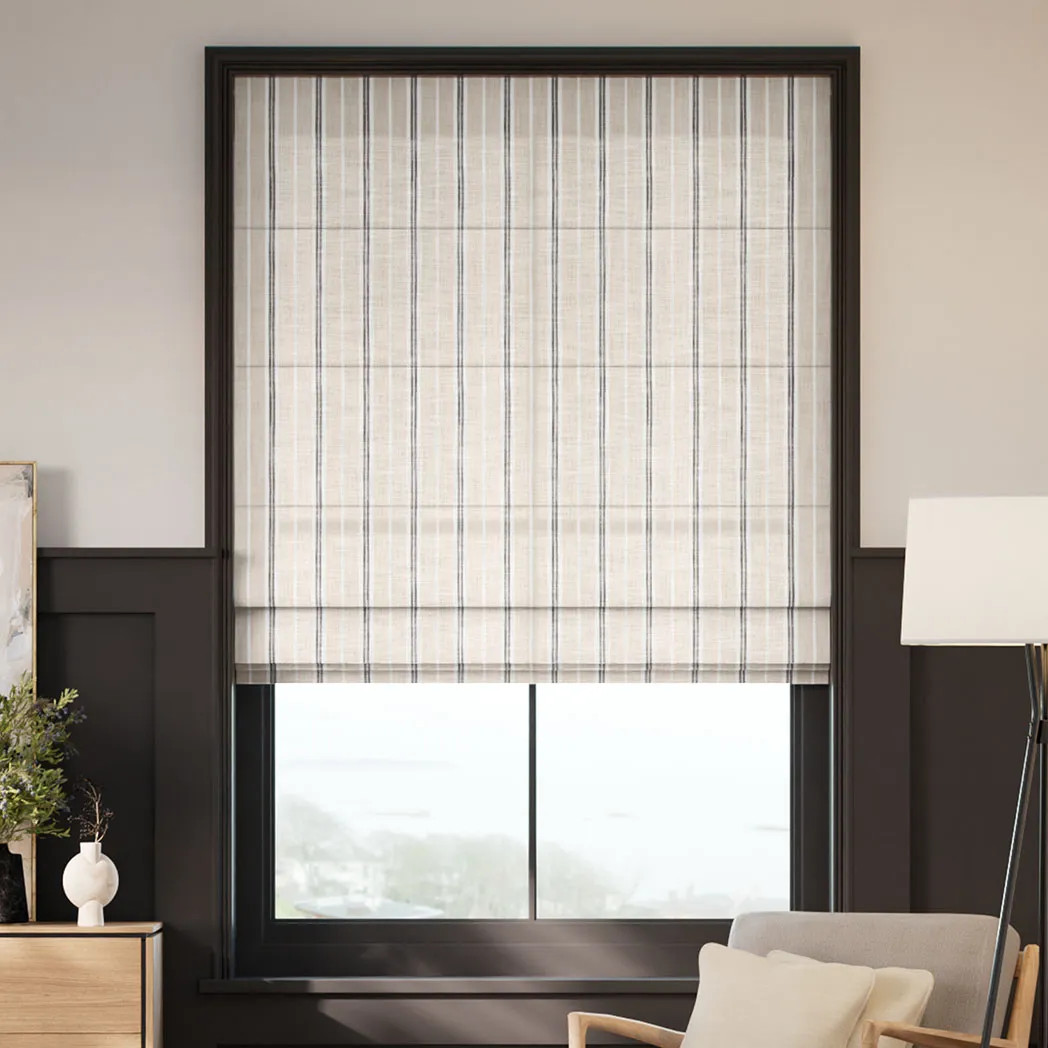 Coastal Stripe Roman Shades – Elegant Coastal Charm and Style, Shop Today! | Select Blinds