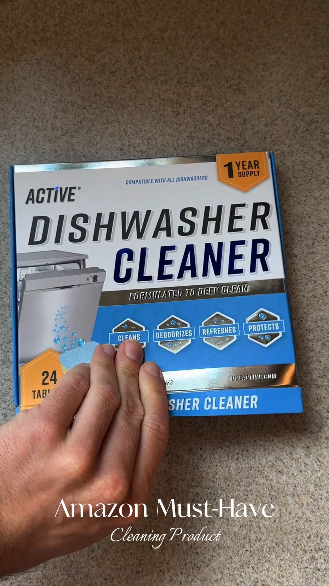Amazon Must-Have kitchen cleaning product - these dishwasher cleaning tabs make keeping up with your monthly dishwasher maintenance a breeze. They are super affordable, last the whole year, and leave your dishwasher fresh and clean after one cycle. 

Cleaning hack, cleaning tip, kitchen cleaning, cleaning products, home hack, kitchen care, home care, Amazon finds, Amazon best seller, Amazon favorites, Amazon kitchen, Amazon home

#LTKVideo #LTKhome #LTKfindsunder50