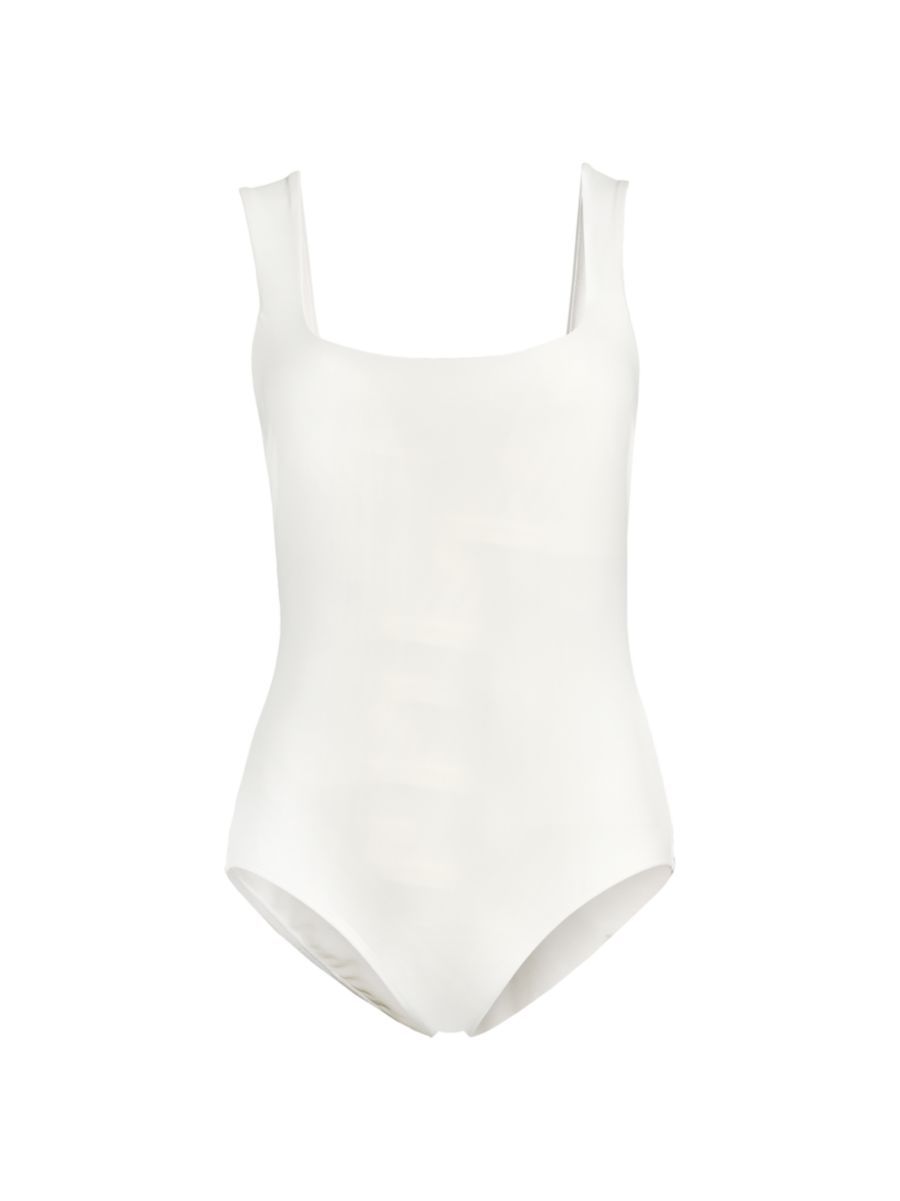 Square-Neck One-Piece Swimsuit | Saks Fifth Avenue