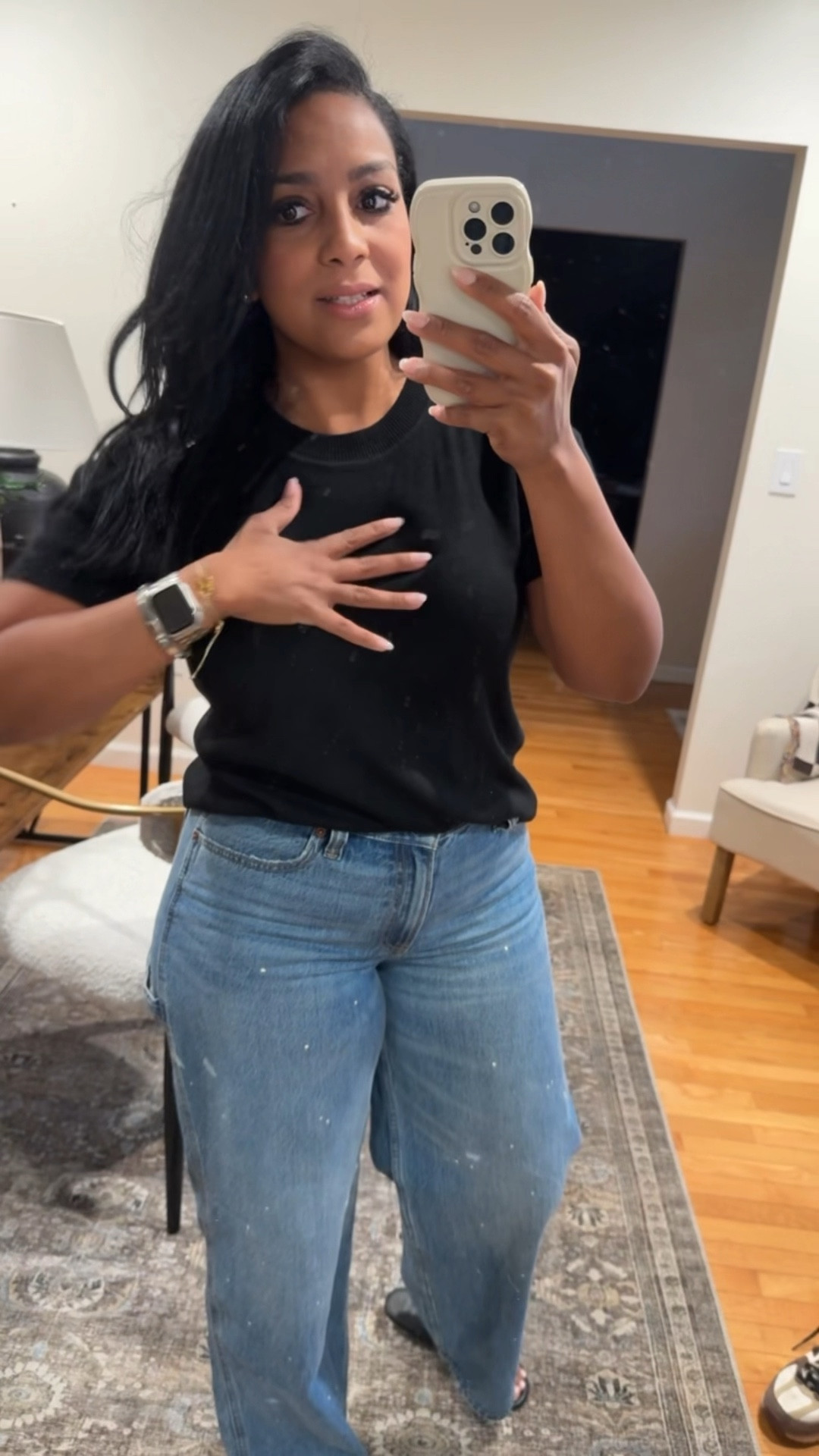 Wednesday OOTD🖤 #abercrombiejeans #amazontop

#LTKFindsUnder50 #LTKStyleTip #LTKMidsize