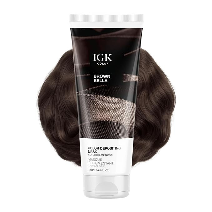 IGK Brown Bella Hair Gloss + Semi-Permanent Color Depositing Mask | Amazon (US)