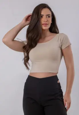 Blusa Cropped Costa Nua Poliamida RLC Modas | Dafiti (BR)