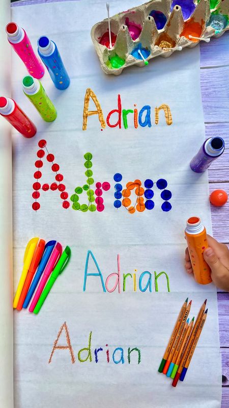 🌈 Rainbow ✍️ Write Name Recognition Preschool Kindergarten Kids Activities 

#LTKFamily #LTKKids #LTKVideo