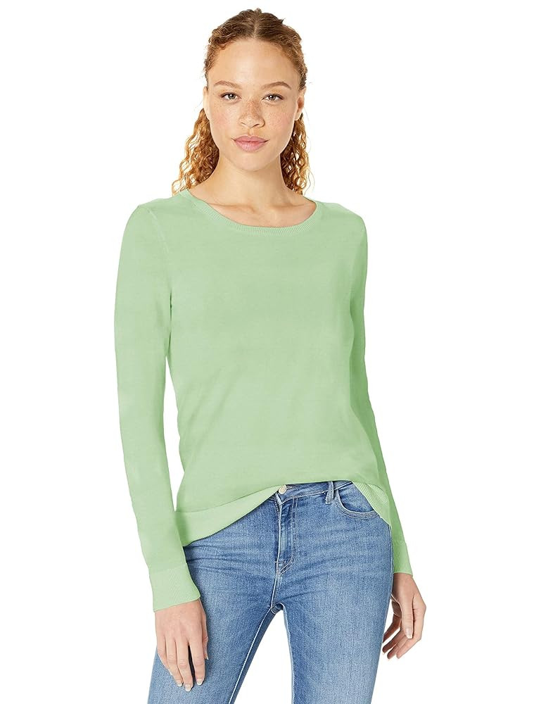 Amazon Essentials Women's Long-Sleeve Lightweight Crewneck Sweater (Available in Plus Size) | Amazon (US)