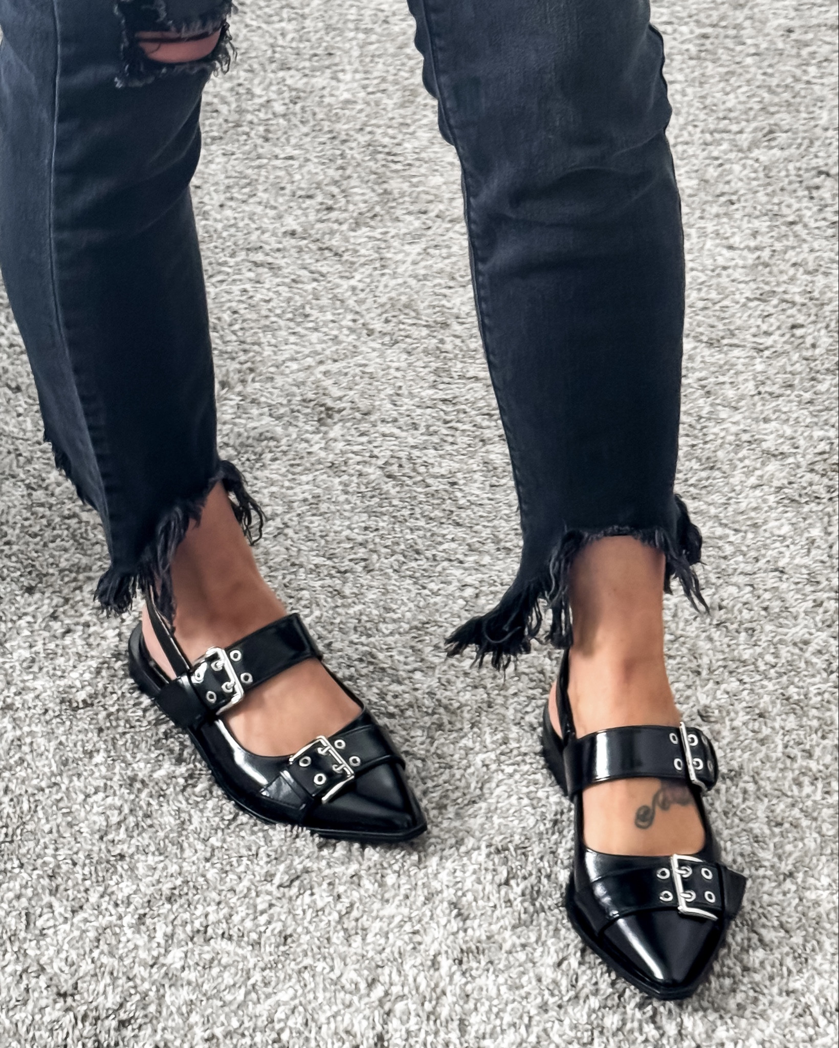 Obsessed is an understatement! The buckle detailing and square pointed toe on these flats! They are so fun to style and elevate any outfit. 

Flats • Buckle Flats • Black Flats • Women’s Shoes • Aesthetic • Double Buckle Slingback 

#LTKStyleTip #LTKMostLoved #LTKShoeCrush