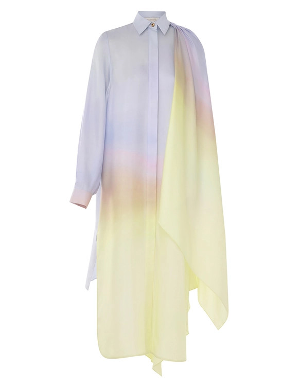 Harmony Scarf Shirt Midi | ZIMMERMANN (US, CA, EU, MENA)