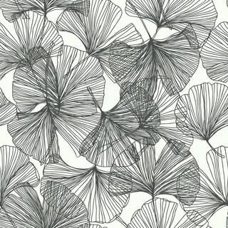RoomMates Gingko Leaves Peel and Stick Wallpaper (Covers 28.18 sq. ft.) RMK11601WP | The Home Depot