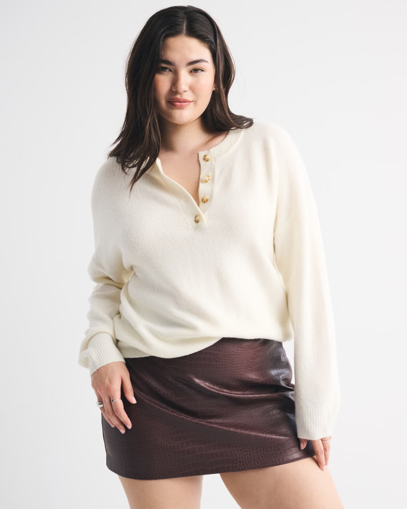 Women's The A&F Scarlett Vegan Leather Mini Skort | Women's Bottoms | Abercrombie.com | Abercrombie & Fitch (US)