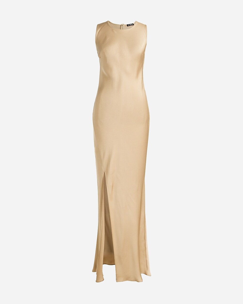 High-neck slip dress in luster crepe | J. Crew US