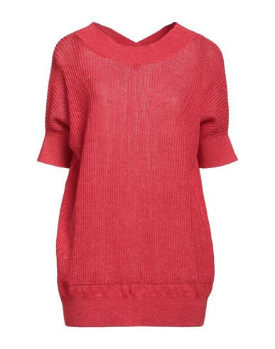 Agnona Woman Sweater Red Size M Cashmere, Silk, Hemp | YOOX (US)