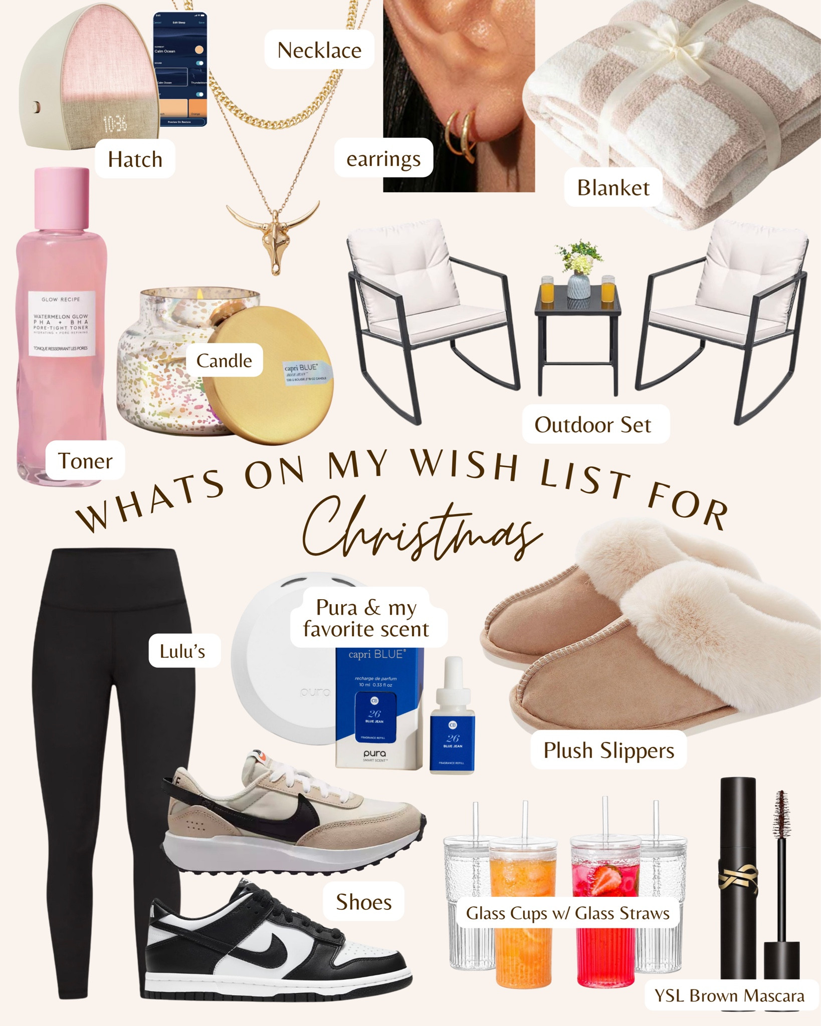 What’s on my wish list this Christmas. 
#GiftGuideForHer #ChristmasWishListForHer 

#LTKSeasonal #LTKGiftGuide #LTKHoliday