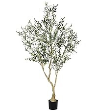 Olive Trees Artificial Indoor - Faux Olive Tree 7ft with Large Olive Branches and Lifelike Fruits... | Amazon (US)