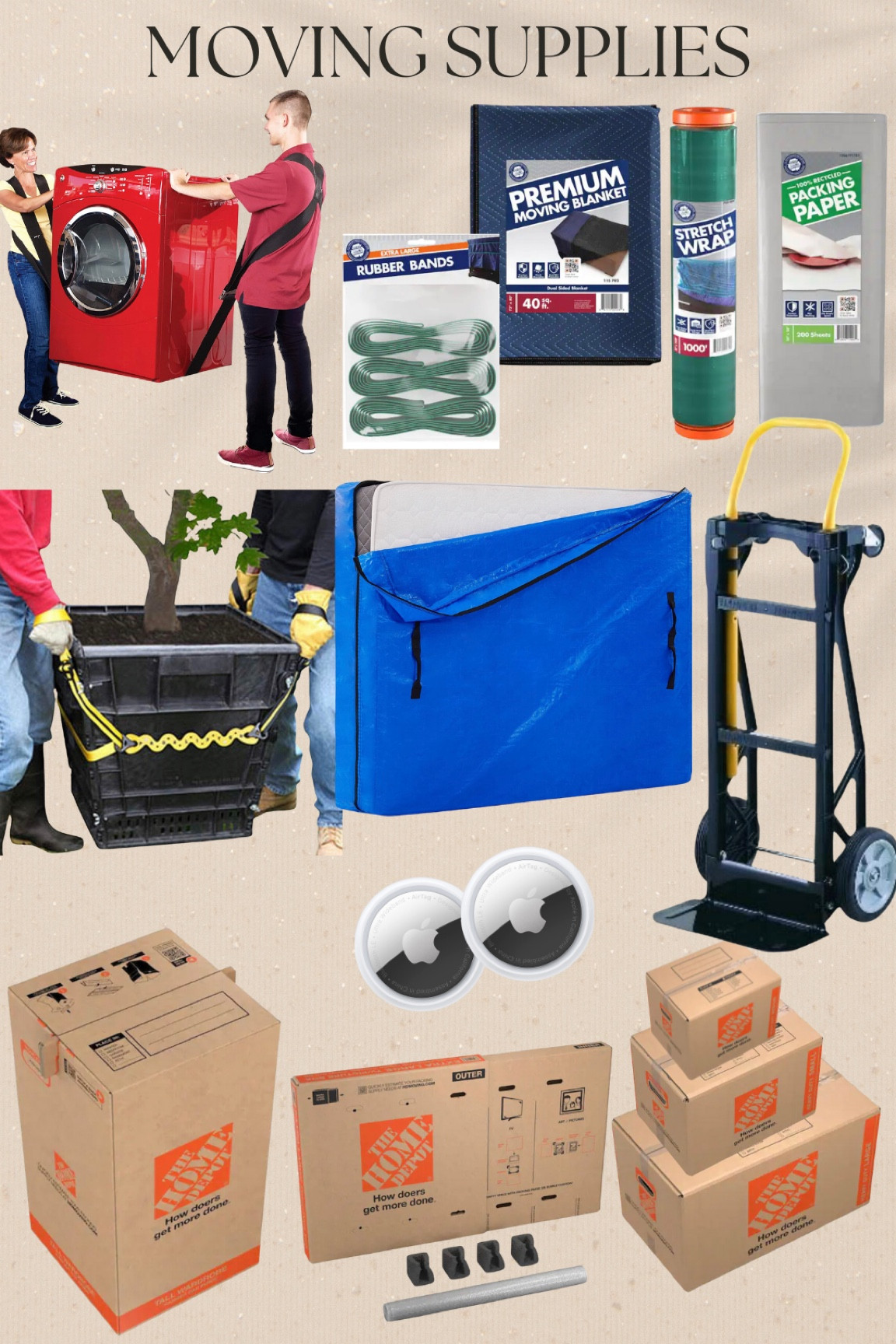 Moving supplies! This dolly is great, the mattress cover has handles which makes it SO MUCH EASIER to move! The moving straps also make a big difference and make carrying heavy furniture so much easier! #meandmrjones 

#LTKunder100 #LTKhome #LTKunder50